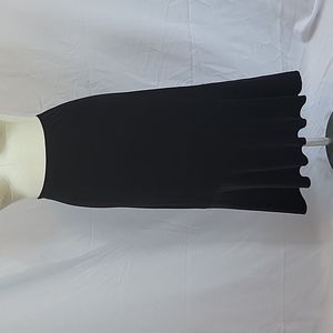 Vintage Plus Size Black Velvet Skirt 1-3X